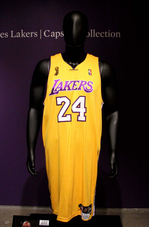 Kobe Bryant’s LA Lakers jersey from a 2009 finals game has a guide price of £2million