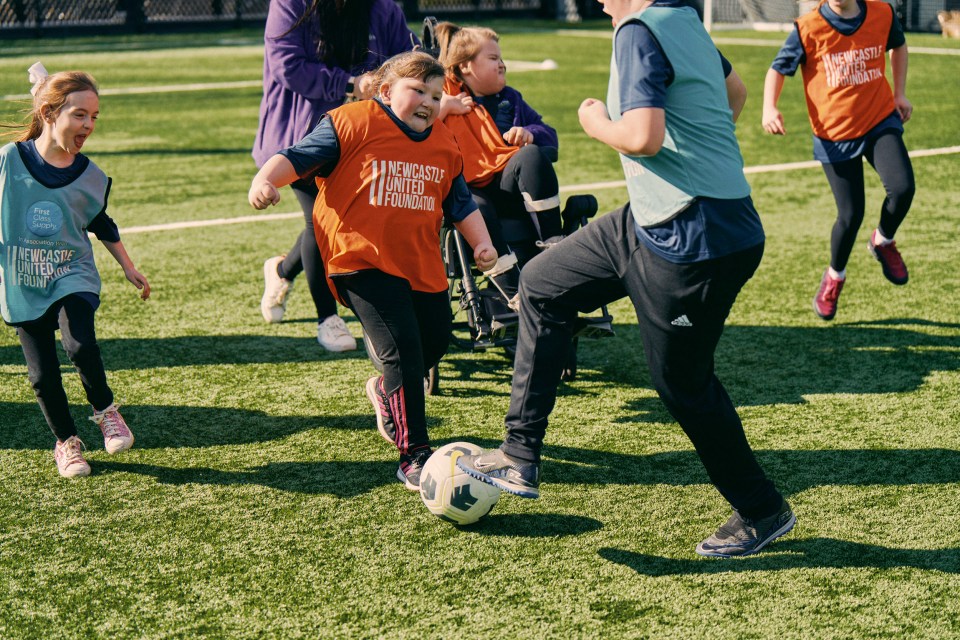 One of the kids described meeting Trippier and Burn as ' the best day of my life'