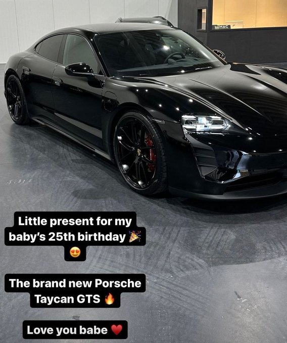 Brecel bought his girlfriend a £111k Porsche Taycan GT