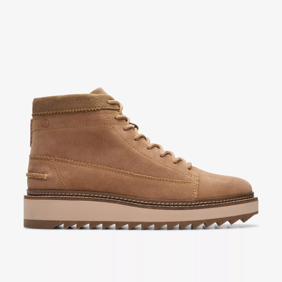 Clarkhill tan suede boots, £60, Clarks