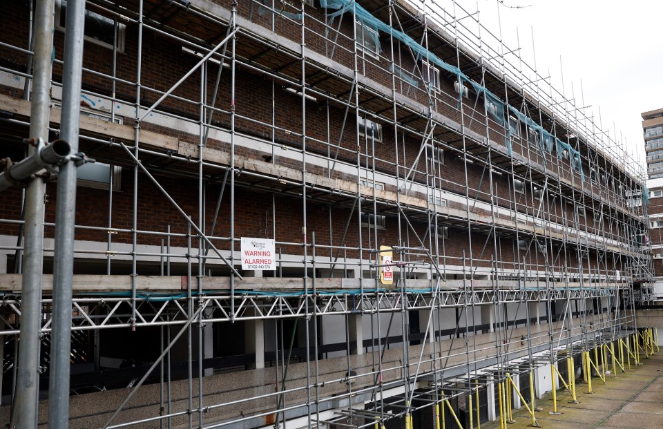 Locals in Tower Hamlets are fed up with eyesore scaffolding around their home