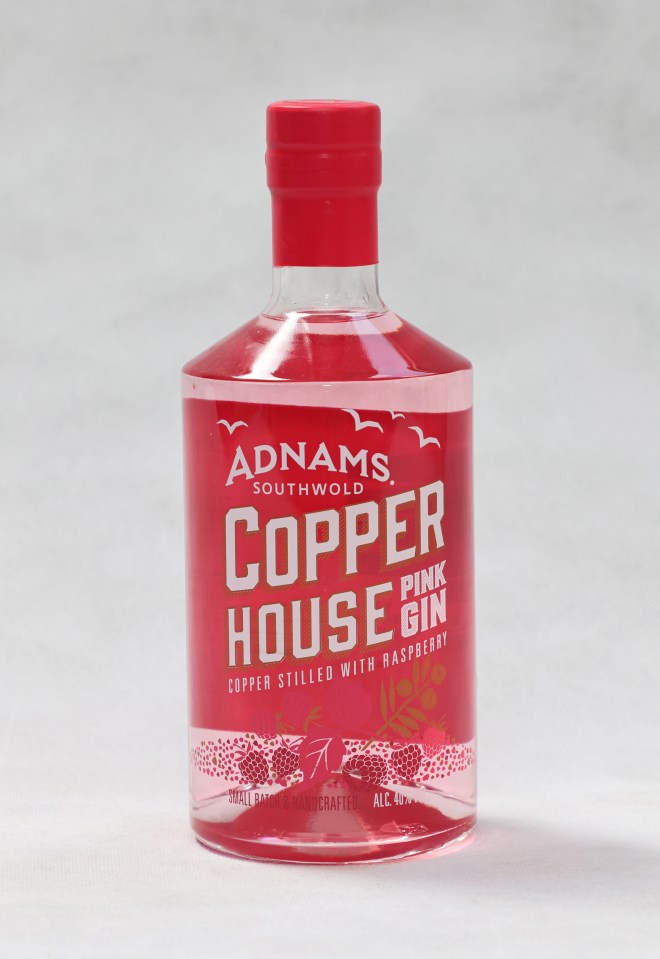 Adnam's pink gin comes with a taste of sweet orange peel