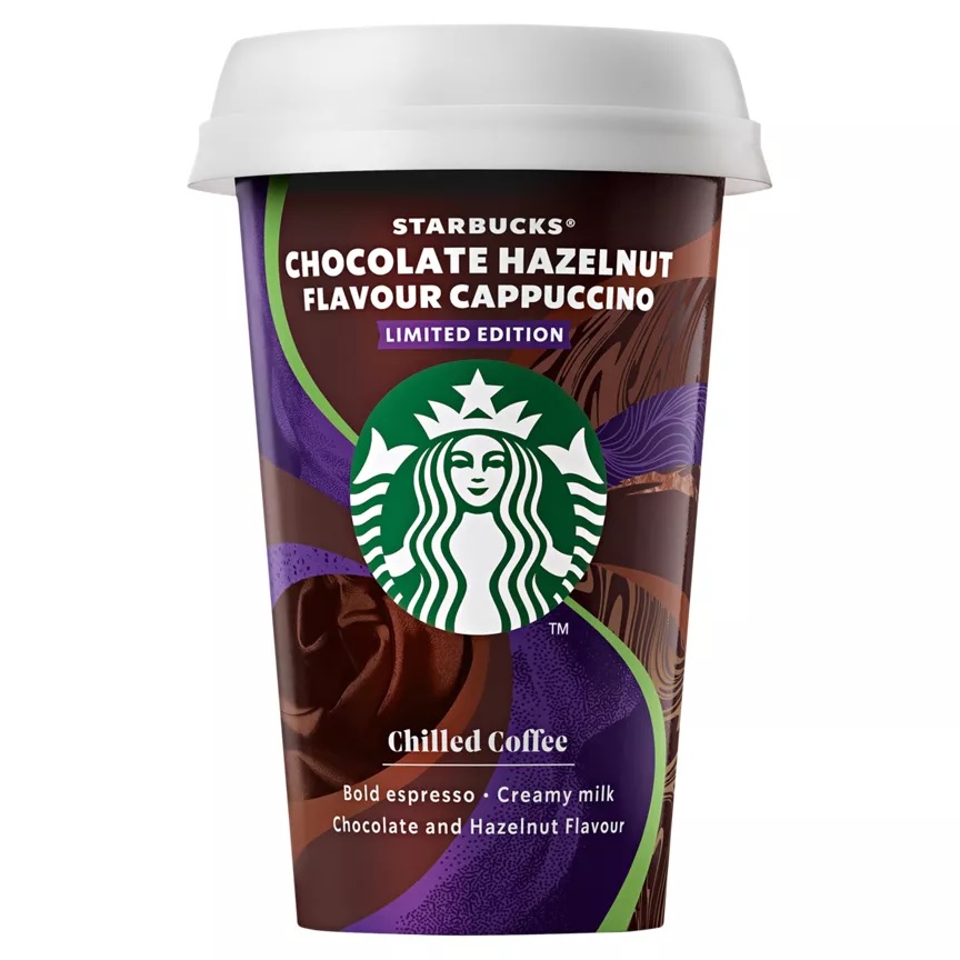 Starbucks chocolate hazelnut cappuccino at Asda, £2