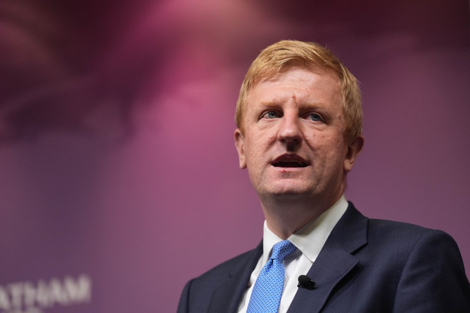 Deputy Prime Minister Oliver Dowden outlines the Government's approach to balancing economic security while welcoming foreign investment, during a speech at Chatham House, London. Picture date: Thursday April 18, 2024. PA Photo. Photo credit should read: Yui Mok/PA Wire