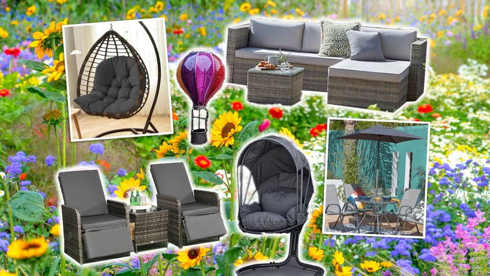 Lots of retailers have slashed the price of garden furniture as the hot weather approaches