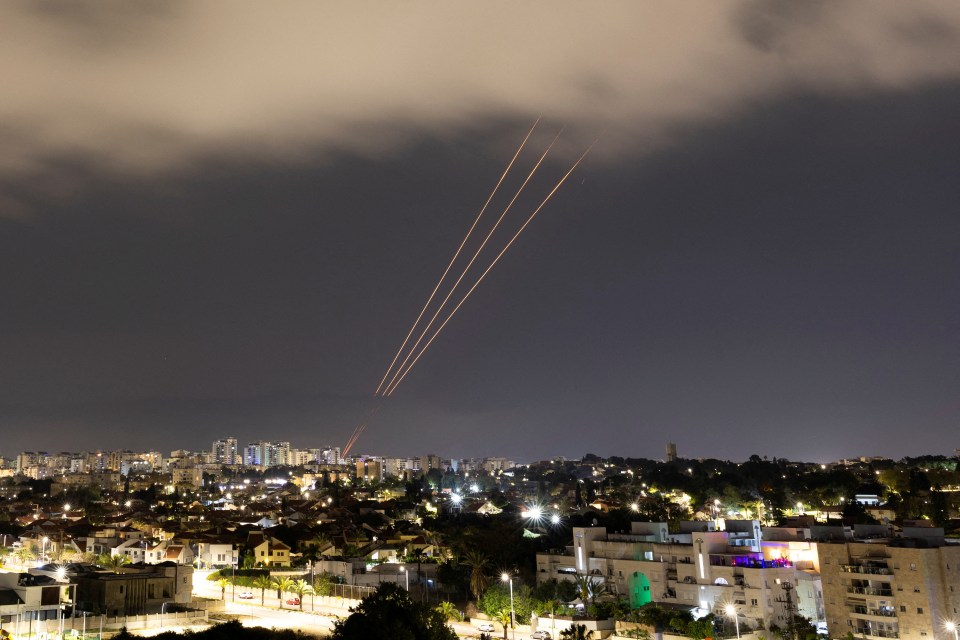 Israel's anti-missile system in action