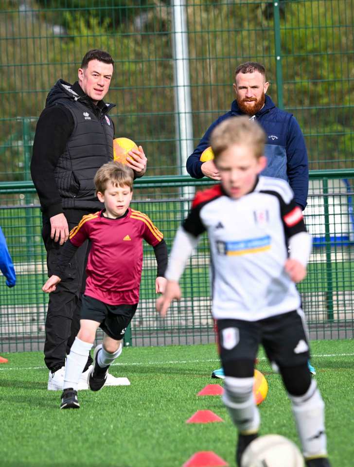 He visited Littleton Junior FC and voiced his support for The Sun's Footie For All campaign