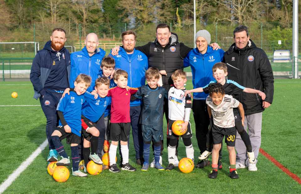 Kai joined by his football manager dad as he visits Littleton Junior FC