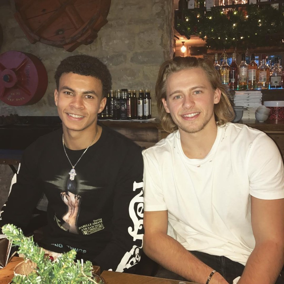 Dele Alli with his brother Harry Hickford