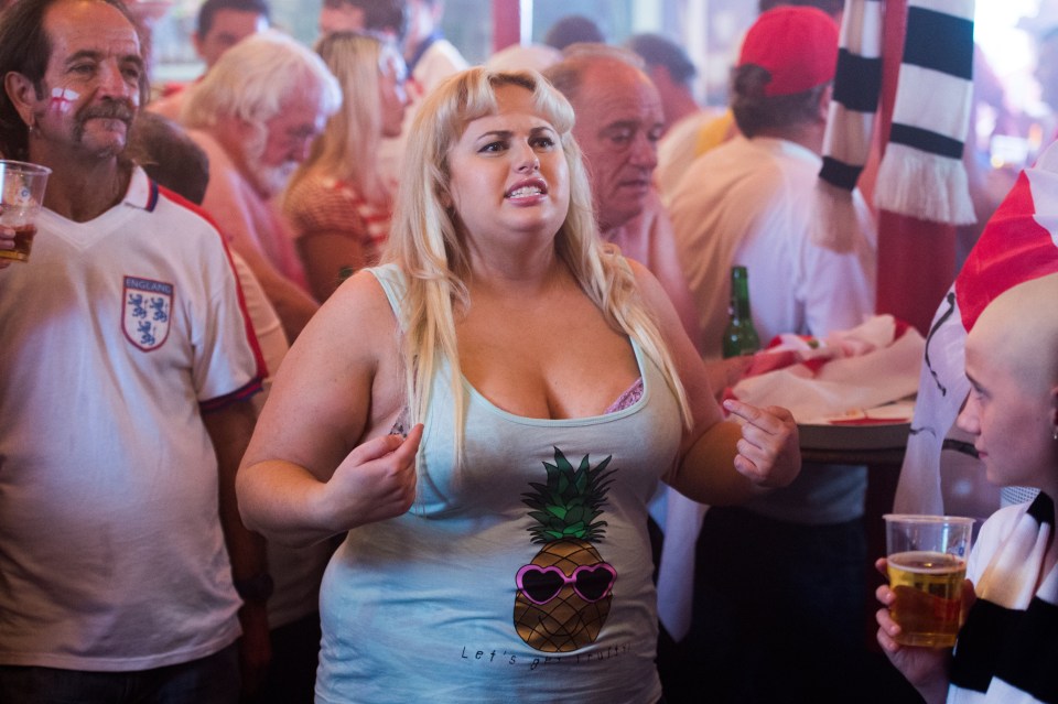 Rebel in a scene from The Brothers Grimsby, which was filmed in 2014