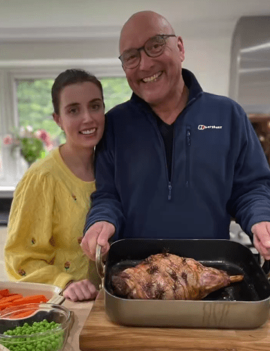 Gregg and Anna enjoyed a Sunday roast together