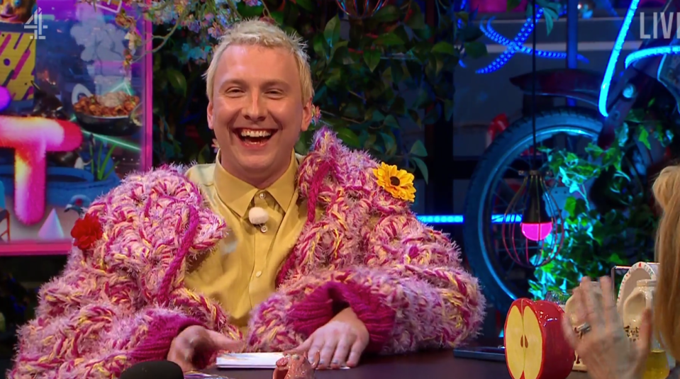 Joe Lycett was amused before apologising to viewers