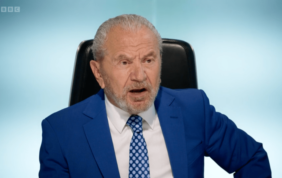 Lord Alan Sugar wasn't impressed by Phil's final word