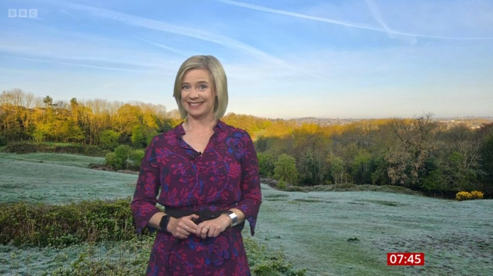 Sarah Keith-Lucas replaced Carol, 61, on weather duties