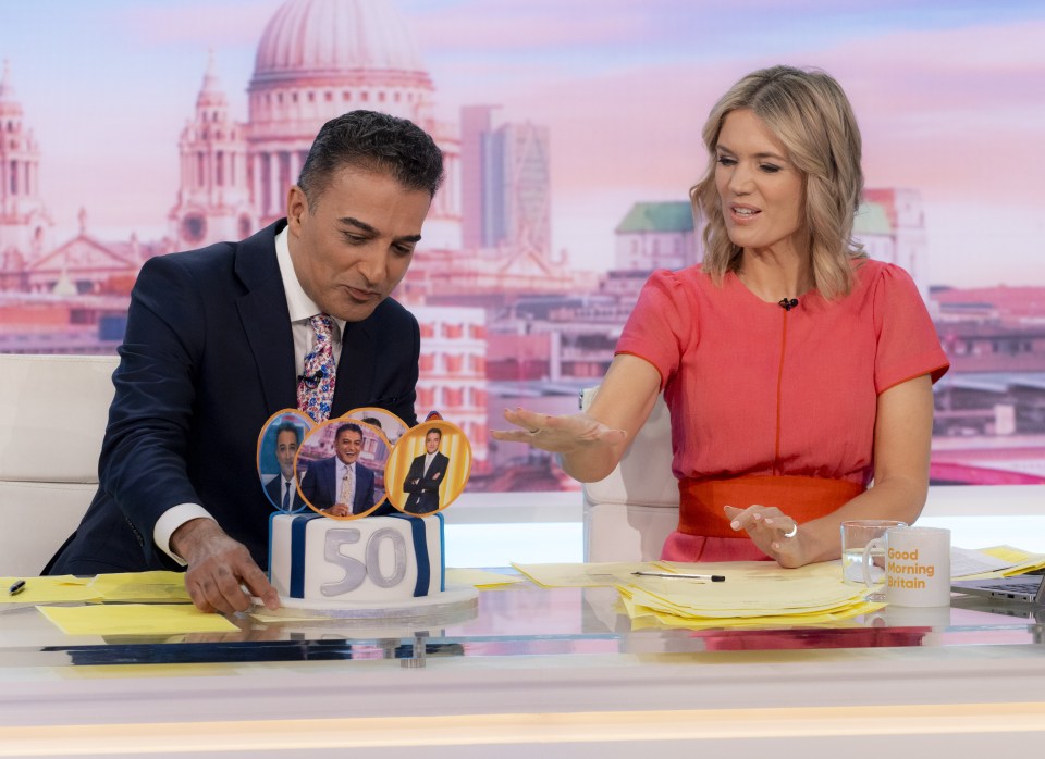 He was given a cake on today's Good Morning Britain