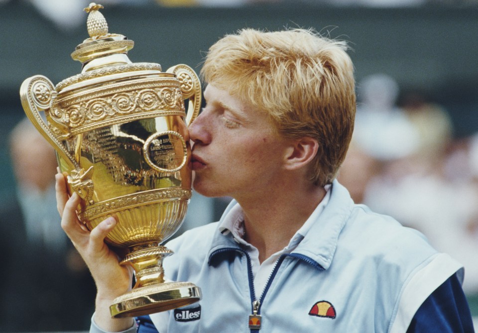 Becker won Wimbledon three times between 1985 and 1989