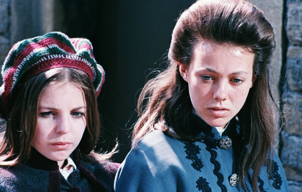 Sally, left, with Jenny Agutter in The Railway Children