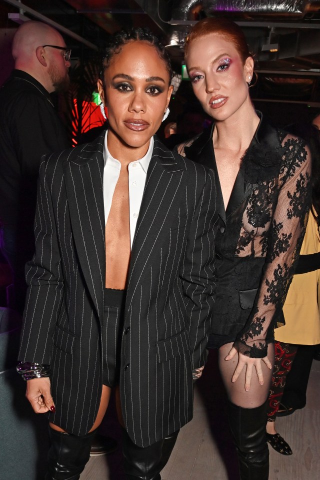 Alex Scott and girlfriend Jess Glynne at the Universal Music BRIT Awards after-party