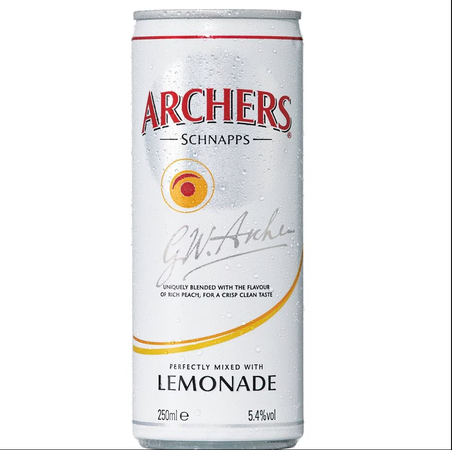 Archers is now conveniently delivered in a ready-mixed can