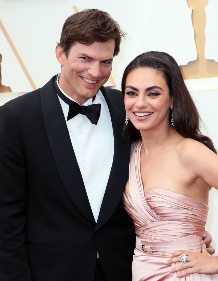 Mila Kunis and Ashton Kutcher stunned locals as they strolled through a suburban town centre in the UK