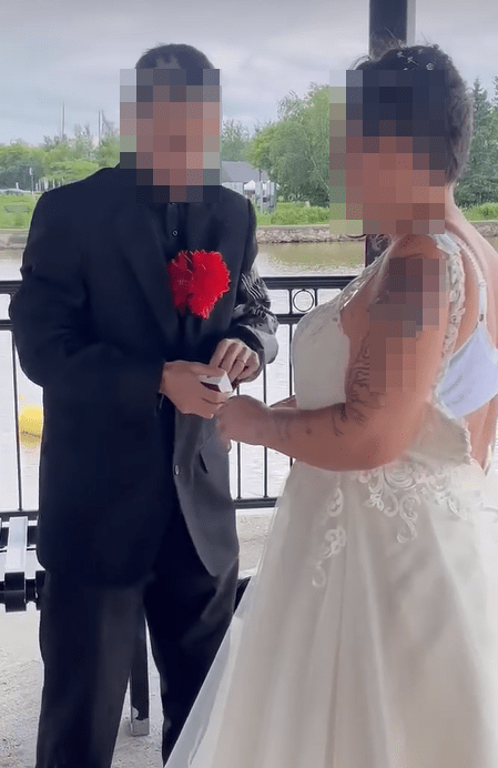 The couple's wedding looks were slammed by haters online