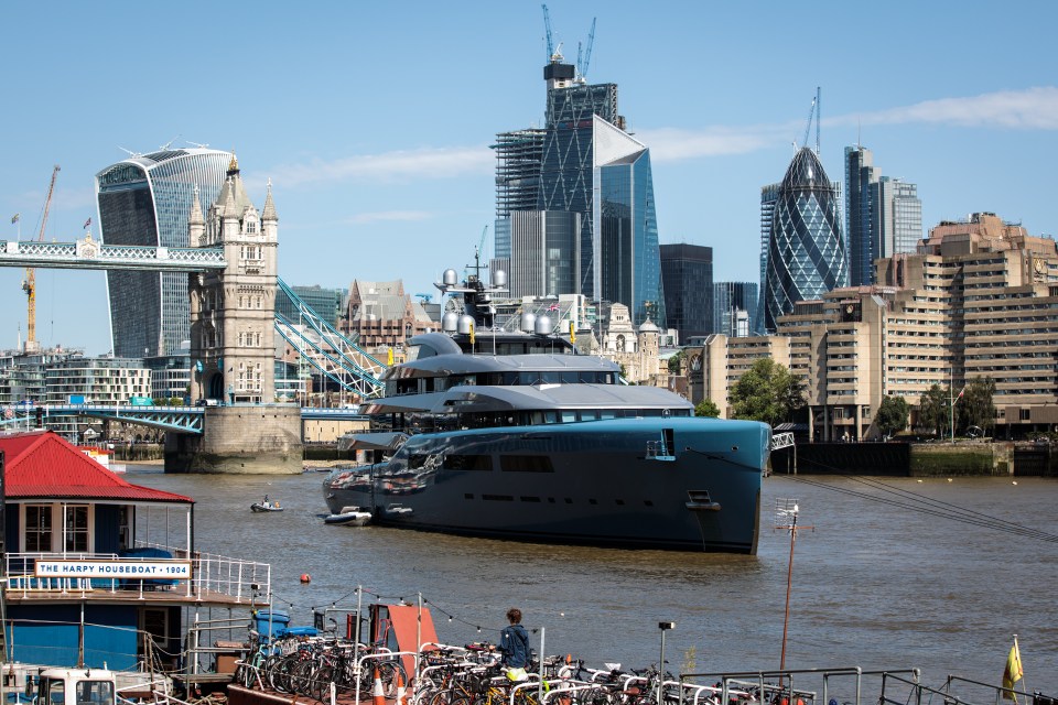 His £190m floating palace sailing through London