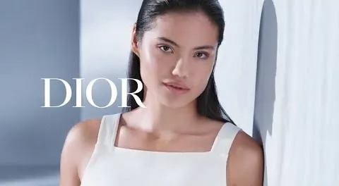 Emma in an advert for Dior