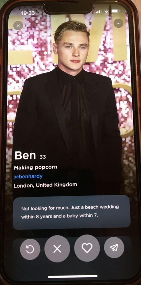 The hollywood hunk has created a profile on the celeb-favourite app