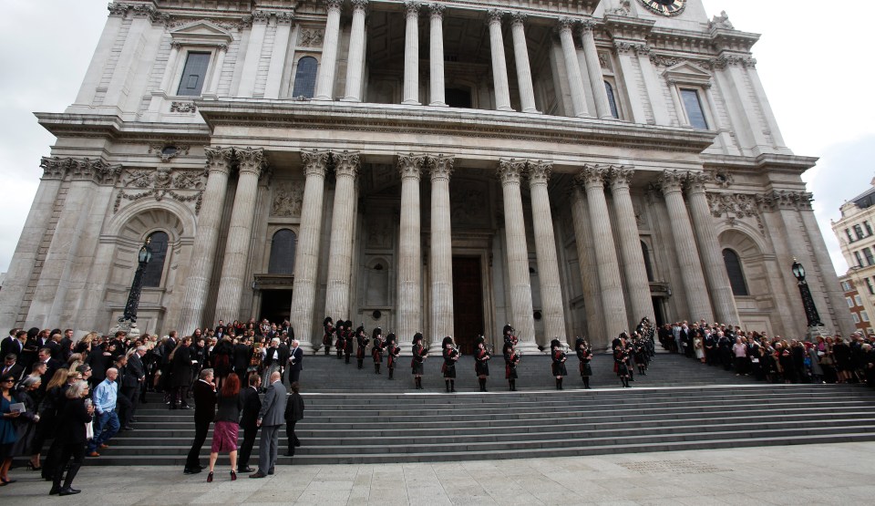  McQueen's funeral at St Paul's Cathedral