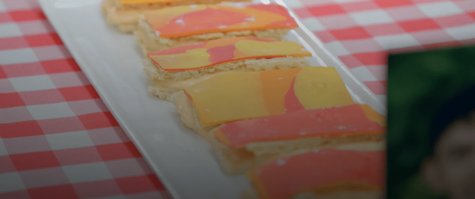 The technical challenge was to make custard slices