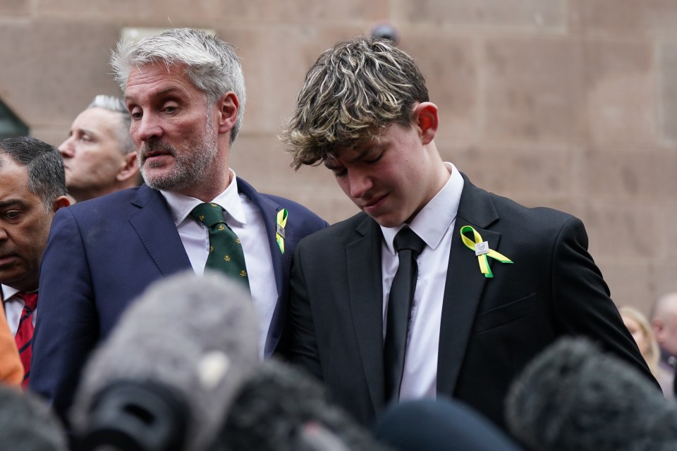 Brave Charlie and dad David react to Calocane's sentencing