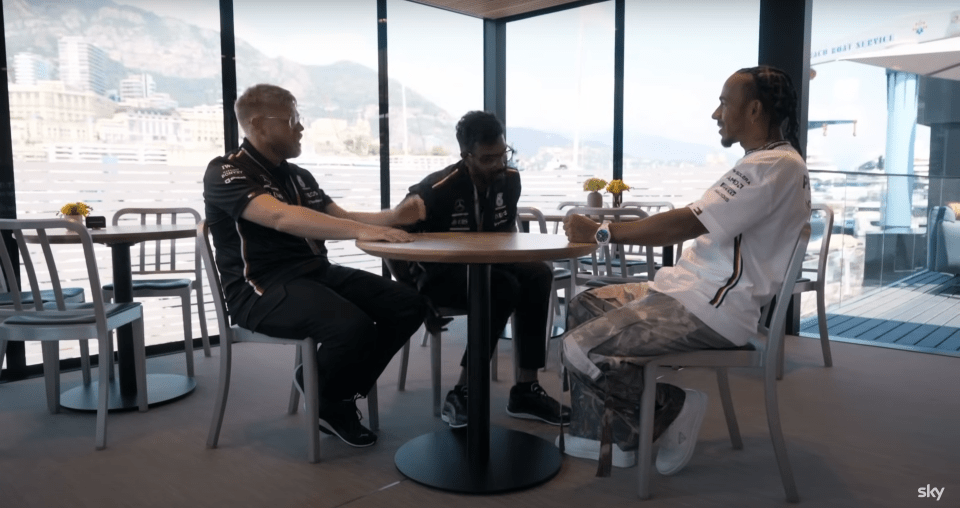 Rob and Rom met Lewis Hamilton Last season