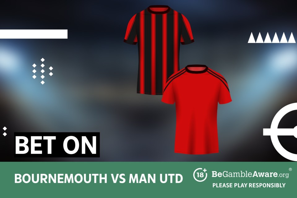 Bet on Bournemouth vs Man Utd. 18+ BeGambleAware.org - Please play responsibly.