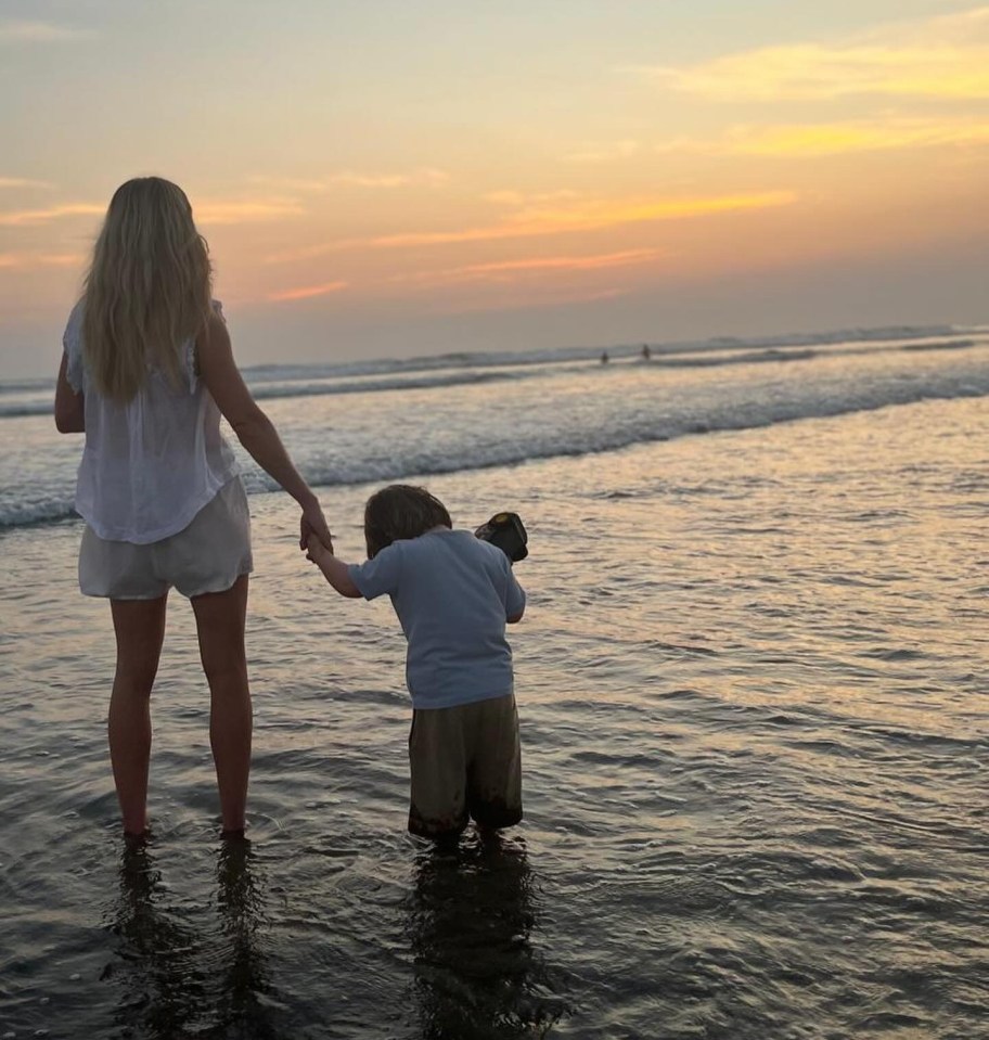 The singer has shared small glimpses of life with her little boy