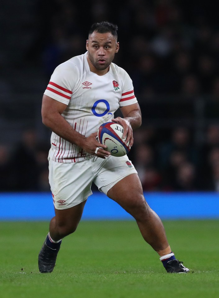 Vunipola of England in action during a match between England and South Africa in 2022