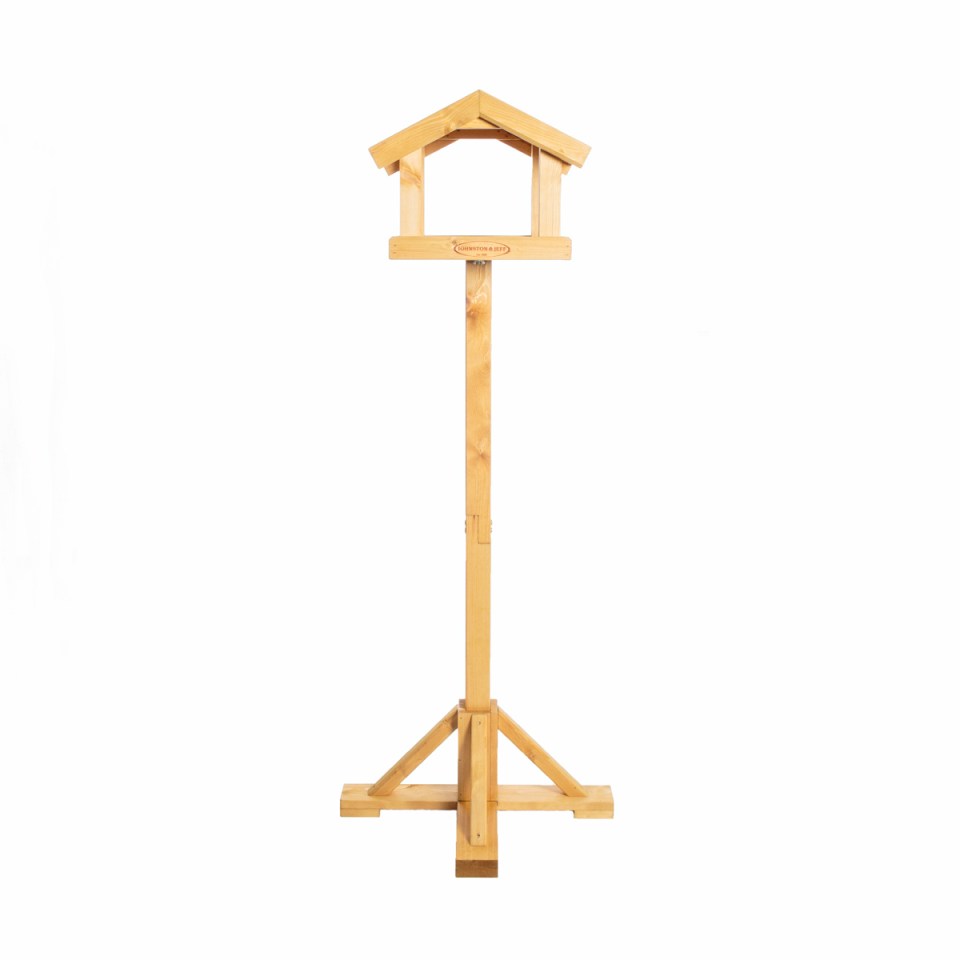 This swanky bird table should last for a very long time