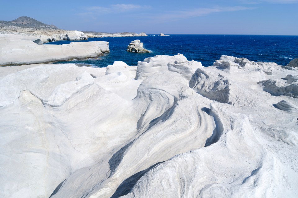 The landscape is made up of fossils and volcanic activity