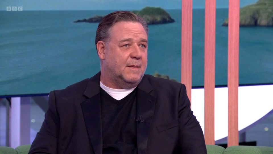 Viewers of The One Show commented on Russell Crowe's appearance