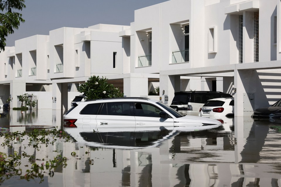 Homes were left surrounded by deep water in April