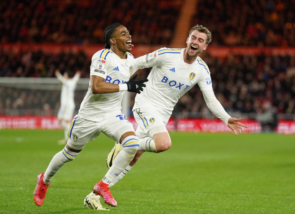 Crysencio Summerville scored twice as Leeds beat Middlesbrough 4-3