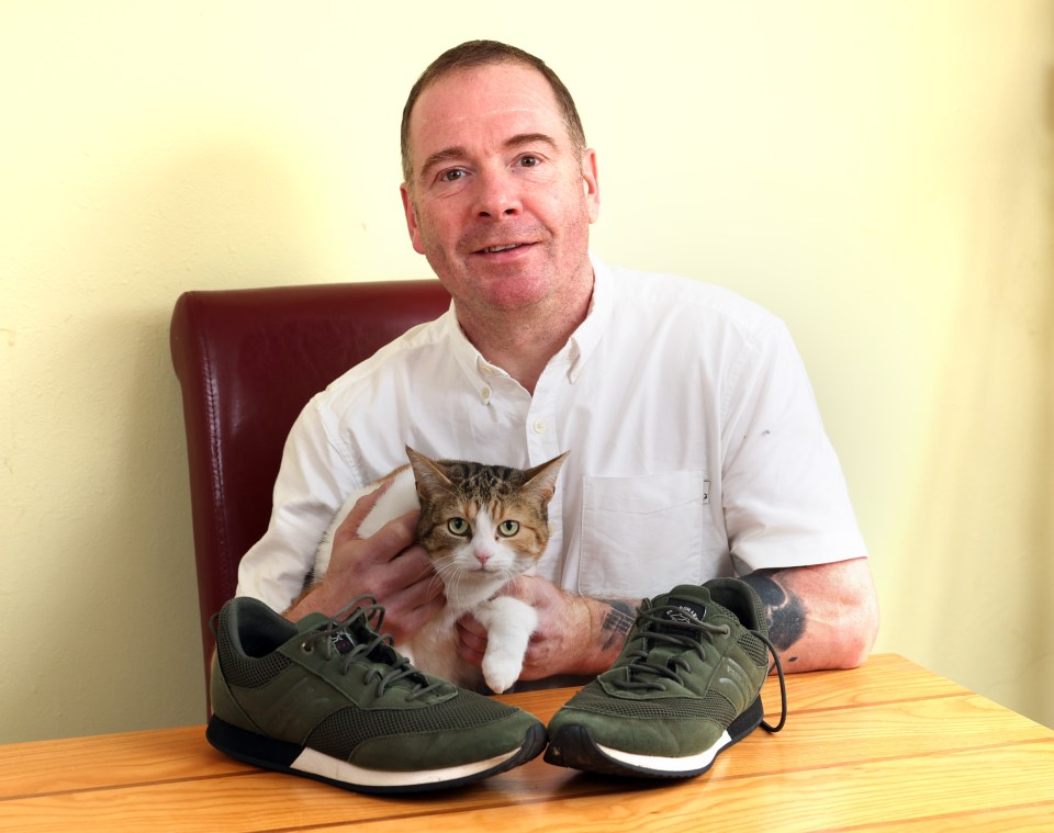 Stephen, who blames the family’s cat, said: 'I took the sole out and it looked fine until I turned it over and saw the mouse'