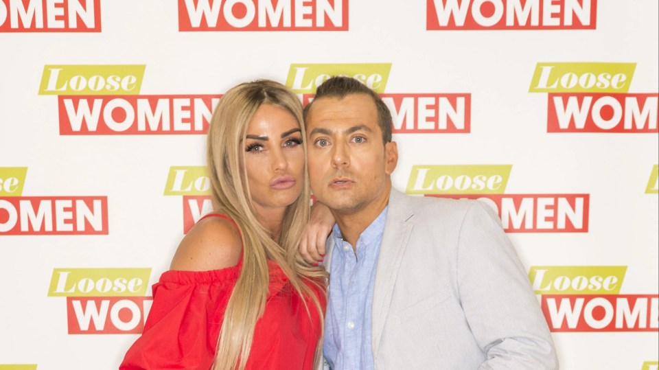 Katie Price and Paul Danan at the Loose Women TV show.