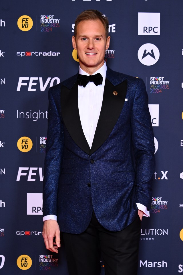 Dan Walker made an appearance on the red carpet too