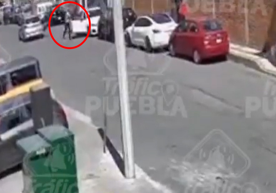 Footage shows the moment the gunman shot at the couple