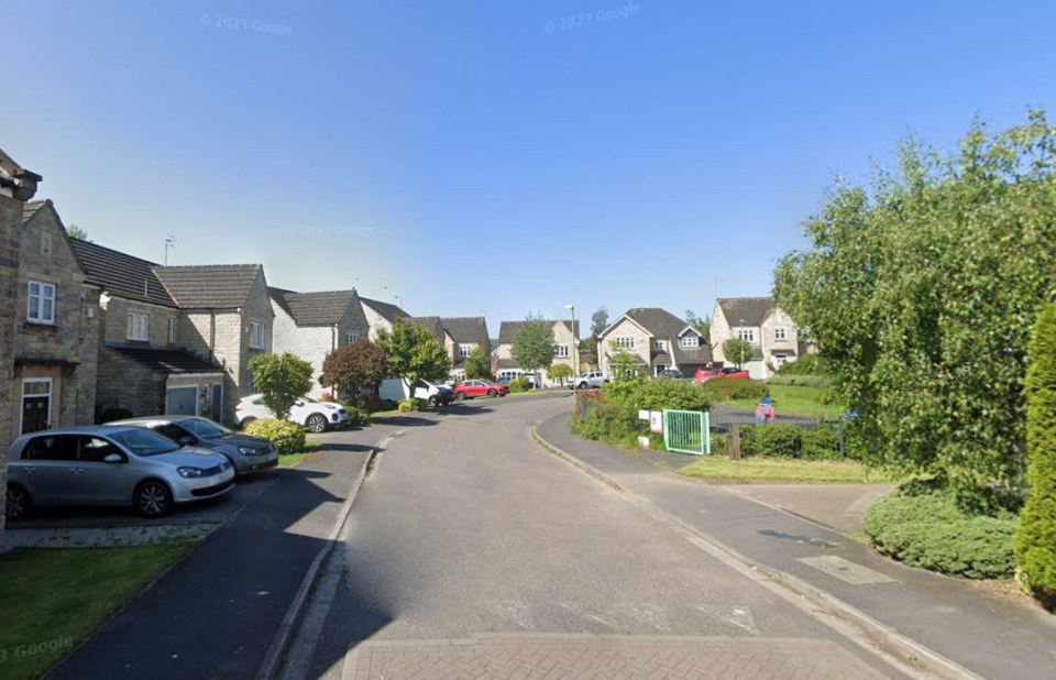 The fire broke out on this street in Chesterfield