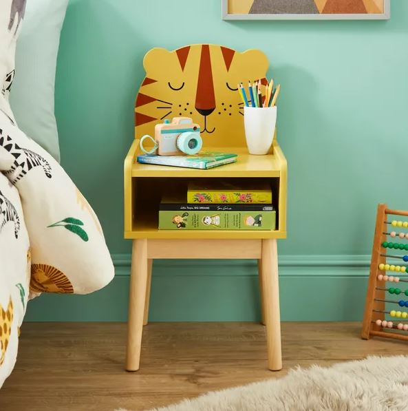 Save £14.70 on this tiger bedside table from Dunelm