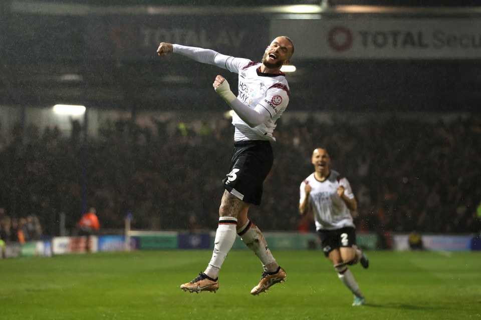 Joe Ward struck twice for Derby before the Fox intervened