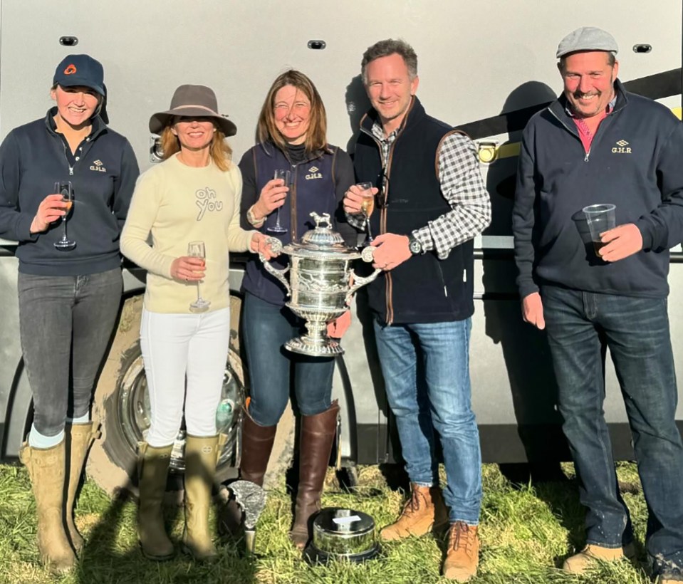 Horner and Geri at recent point-to-point races as they try to get their lives back on track and leave the accusations in the past