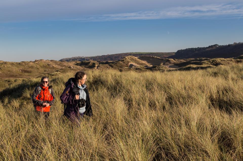 Merthyr Mawr nature reserve is a popular spot for walkers as well as beach-goers