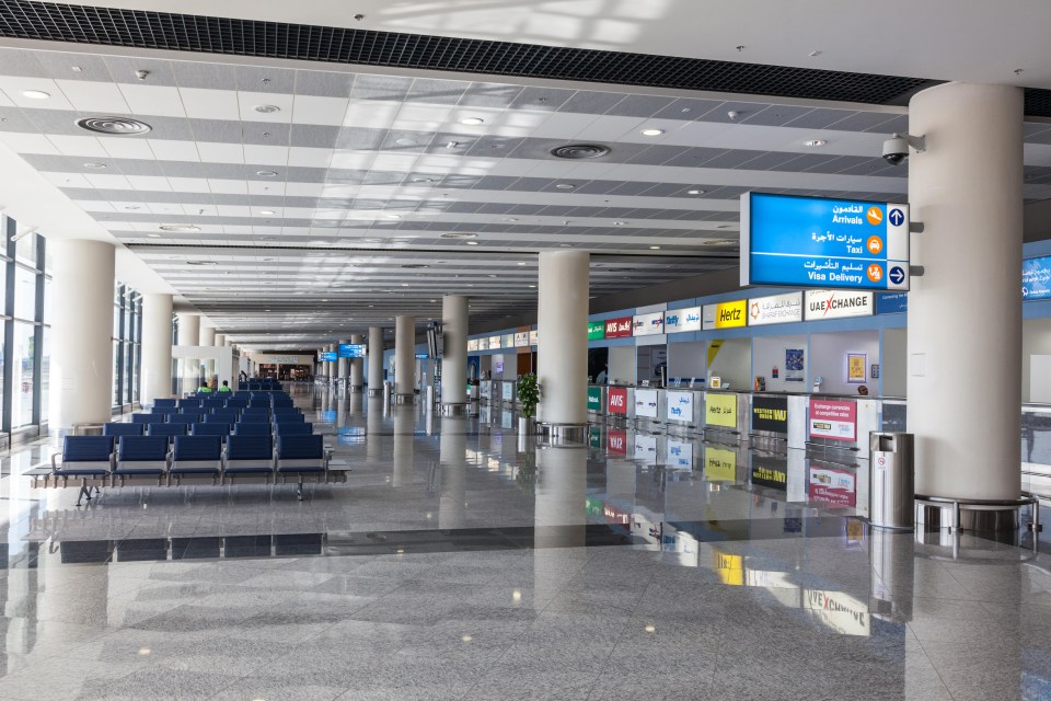 The interior of the Al Maktoum International Airport as it currently is